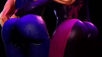 Juri _ Chun Li Shake Their Giant Asses