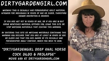 Dirtygardengirl Deep Anal Cock Dildo _ Prolapse