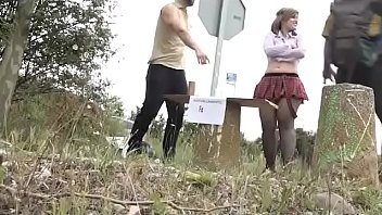 A Kinky Babe Gets Pilgrims Horny At Santiago' Road