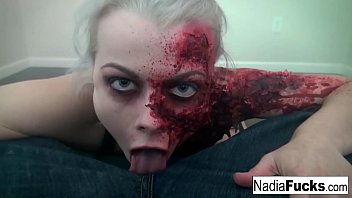 Hot Zombie Pleases The Gash Between Her Legs! - pussy, hardcore, tits, blonde, pornstar, ass, bigtits, masturbation, solo, puba, nadia-white - Video 2240260