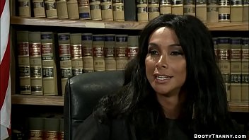 Latina Shemale Judge Fucks Offender