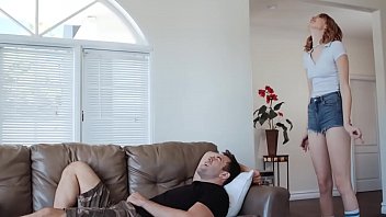 Tall Girl Lena Anderson Rides A Big Cock In Reverse Cowgirl