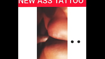 Npleasures Showing Off Her New Ass Tattoo.