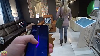 Vibrating Panties While Shopping - Public Fun With Monster Pub