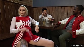 Glowing Cheerleader Group Fucked