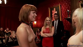 Slaves Slapping Each Other At Party