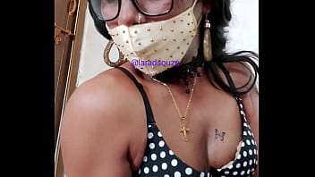 Desi Crossdresser Lara D_souza Showing Her Busty Ass In Hot Black Skirt