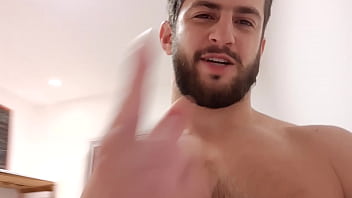 Handsome Male Swinging His Big Uncut Dick - He Wants To Have Fun