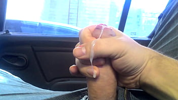 Jerking Off Reclining In The Car