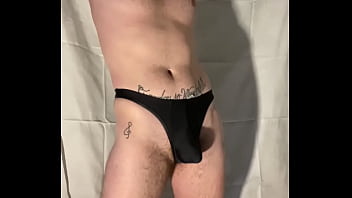 Italian Guy In Thong Shows Cock