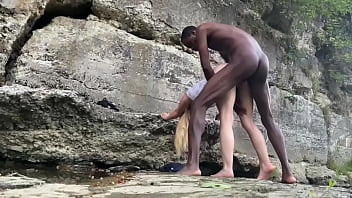 Bigdaddykj: Interracial Couple Fucks On Hike | Preview
