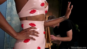 Three Domme Shemales Fuck Three Guys