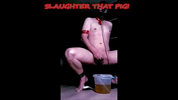 The Result Of Permanent Brainwashing - Satans Human Urinal Huo Begging For More