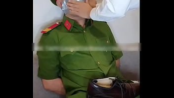 Kha Phan _ Thien Hy Casting Vietnamese Police Uniform