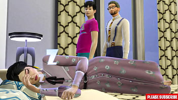 Asian Step Dad And Step Son Fucking Korean Step Mom After They Had Dinner Together | Asian Step Mom And Step Son