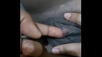 Guy Finger Shaved Black Pussy Girl
