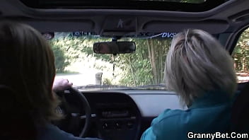 He Picking Up Hitchhiking Old Granny For Play