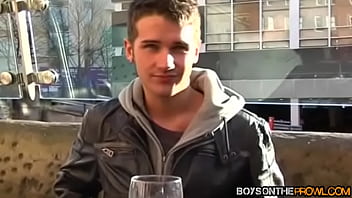 Cute Twink Picked Up In Caffe For Hardcore Threesome Fuck