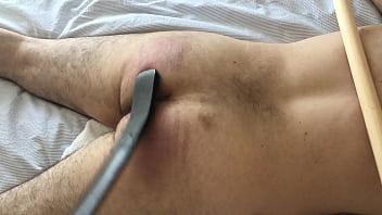 Strapped Cuffed On Poles