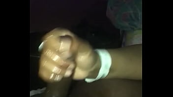 Ebony Makes Dick Explode