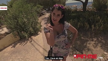 Sofia _ Rosa Share His Cum After A Hot Threesome At The Beach! Pin-me.com