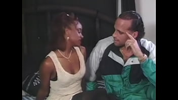 Young Chick With Chocolate Skin Goldie Loves To Have Sex With A White Guy In A Pose 69