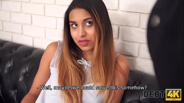 Debt4k. When Man Comes For Debts, Model Decides To Seduce Him