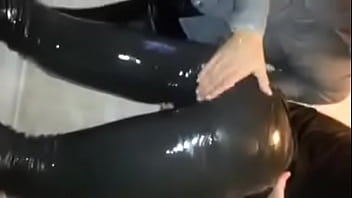 Tight Lubed Wet Jeans Threesome