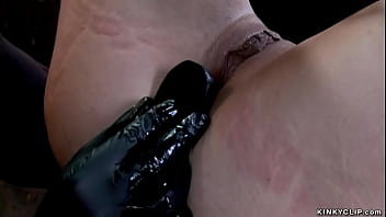 Chained Slave Whipped And Butt Plugged