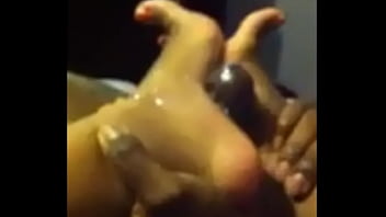 Huge Cumshot From Footjob