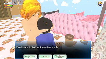 Babysitter Tricks You With Licking Her Breasts In This Femdom Game