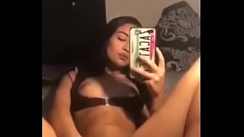 Girl Makes Video Fingering Herself In Mirror