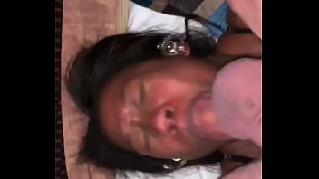 Gorgeous Black Girl Gets Face Fucked