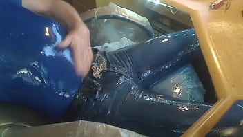 Wet Dustin' Wet And Slippery Times - jeans, wet, lube, gay, fully-clothed, skin-tight - Video 2333824