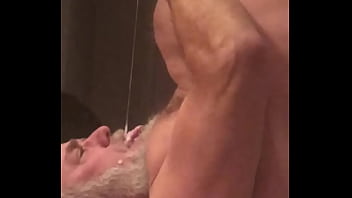 Me Swallowing A Huge Load Of My Own Cum!!!