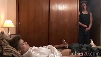 Cute Student Plays With Old Fag At Home