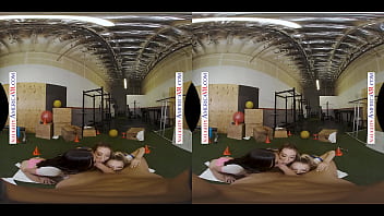 Naughty America - Aiden Ashley, Jazmin Luv, And Lily Larimar Surprise Their Personal Trainer With Their 3 Wet Pussies