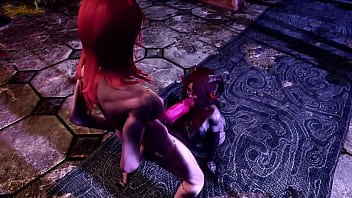 [futa X Female] Demon Sawira Give Blowjob To Elanor