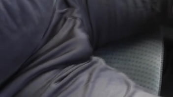 Bulge And Masturbating In Shorts While Driving Car