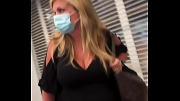 Big Tit Blonde Milf Candid