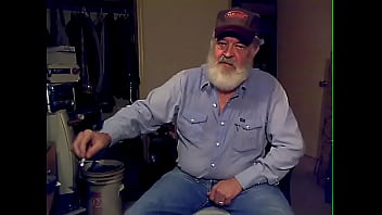 Making A Mess On Some Blue Plaid Boxers