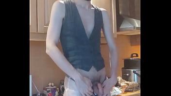 Cummer In See-through Pants