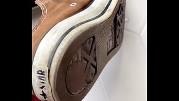 Slo-mo Cumming In Girlfried Sneakers