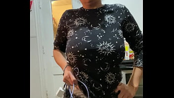 Anna Maria Mature Latina Black Workout Apparel Part 1