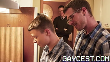 Gaycest - Little Austin Young Banged By Daddy In Wild Threeway