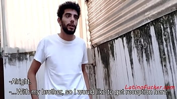 Two Latino Twinks Lure A Straight Man For Money