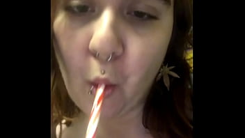 I Suck My Candy Cane Starring Lexii Sapphire