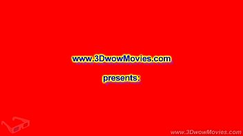 Stereo!!!3d Couple In The Kitchen