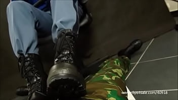 PRISON COP STOMPS ON SLAVE - 085