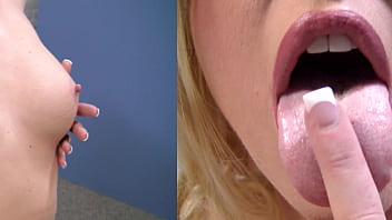 Beautiful Blonde Babe Victoria White Catches Giant Jizz Pop To Her Lovely Face!
